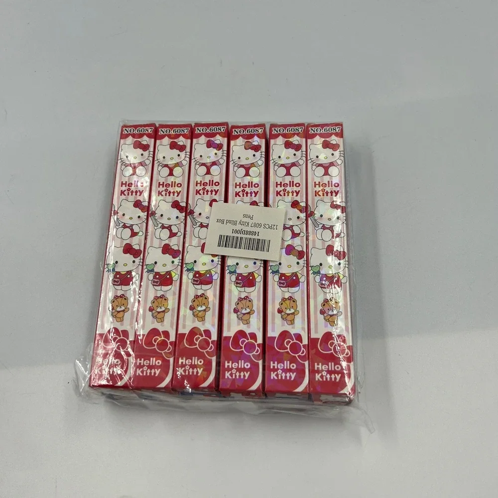 Hello Kitty Blind Box Press Gel Ink Pens Lot 12 Mystery Sanrio Stationery 6087